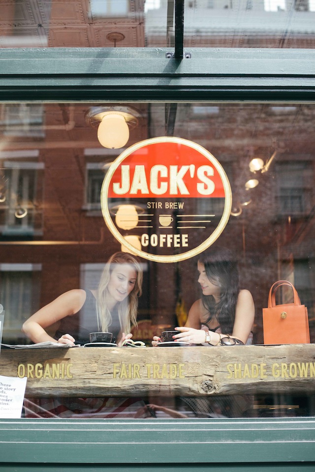 South Street Seaport Bin220 Jack's Coffee Jack's Stir Brew red black white New York City coffee 